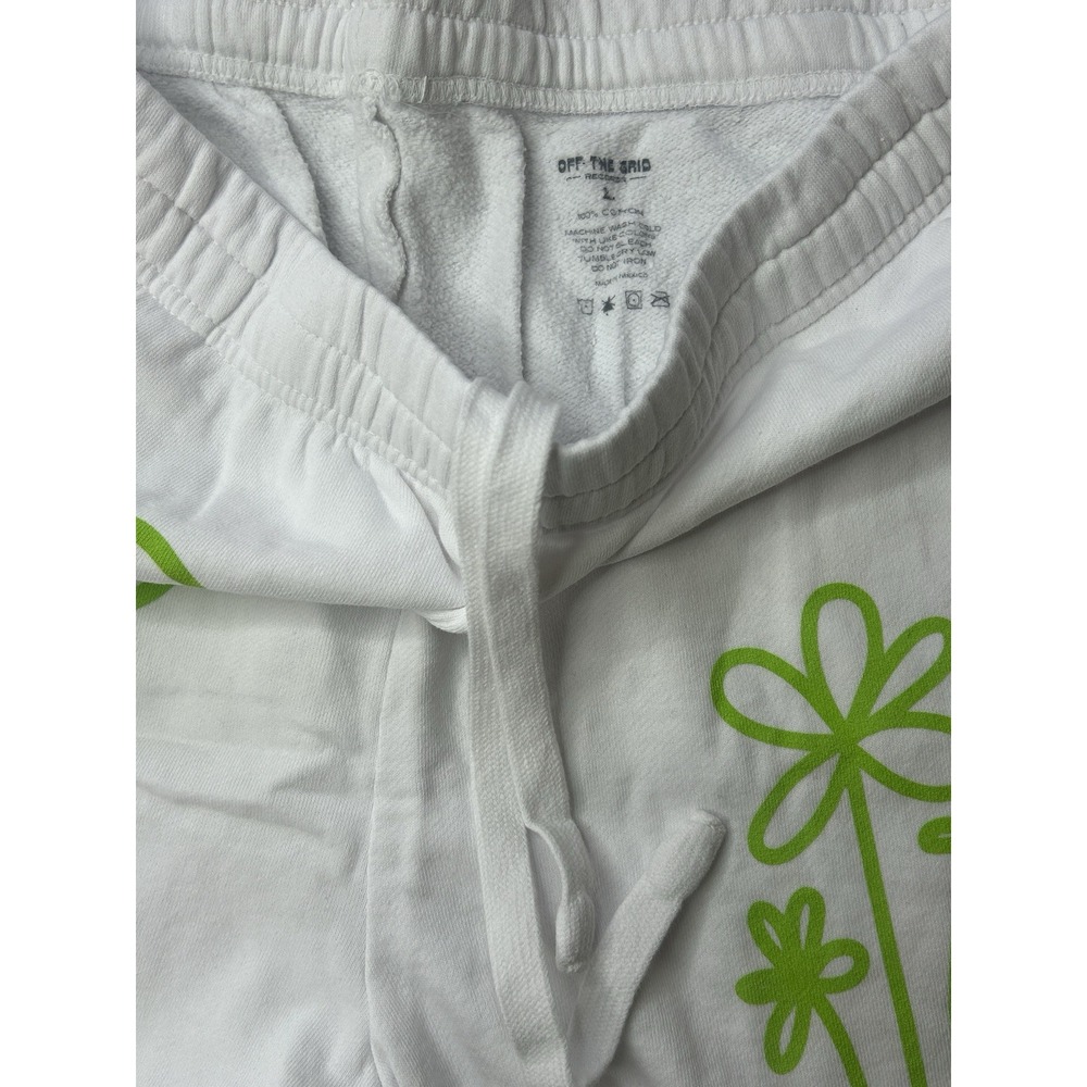 John Summit Off The Grid White Shorts Men's Sz Large EDM DJ 100% Cotton NWOT - Picture 7 of 7